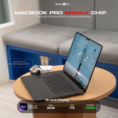 16-inch M3Max 14C-30C / 36G / 1TB 𝐎𝐏𝐄𝐍𝐁𝐎𝐗