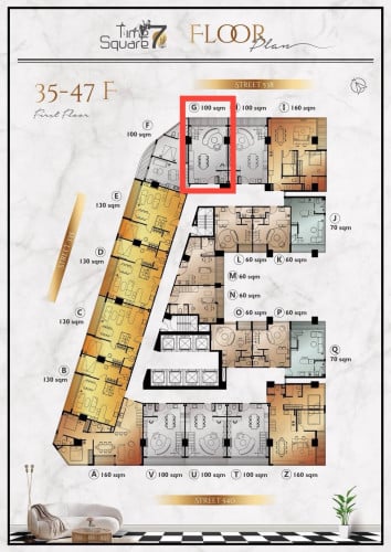 2 Bedroom Duplex Time Square 7th