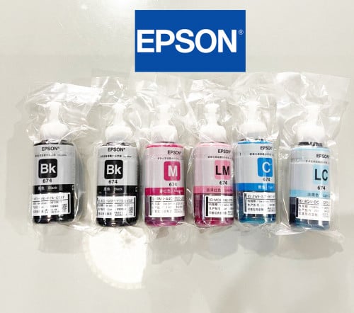 Ink Epson Original for Printer L805, L1800, L8050, L1455  Clearance sale 6 bottle $27 only