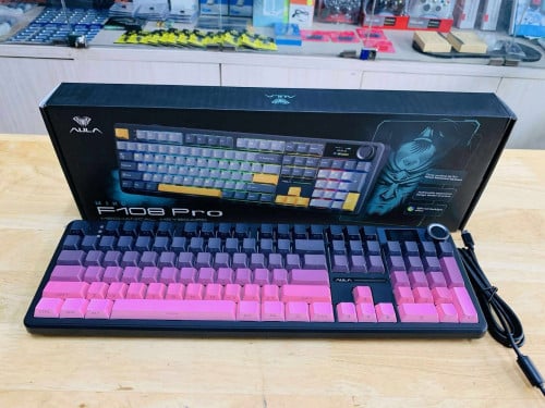 Keyboard Gaming Wireless F108Pro  អីវ៉ាន់មាននៅក្នុងស្តុកថ្មីប្រអប់ធានា1ឆ្នាំ 📩🙏