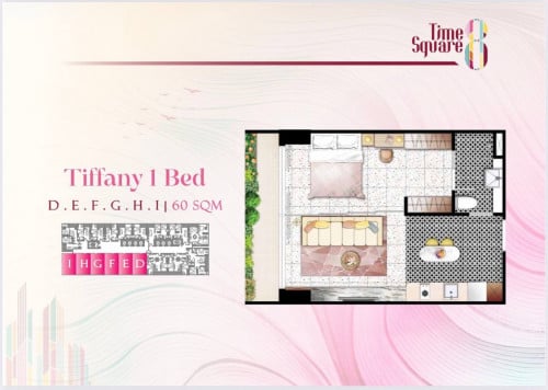 Resale 1bedroom Time Square 8 TTP