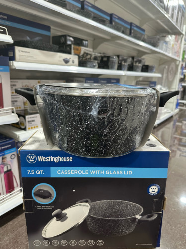 Westinghouse Casserole with Glass Lid 28cm 7.5 QT