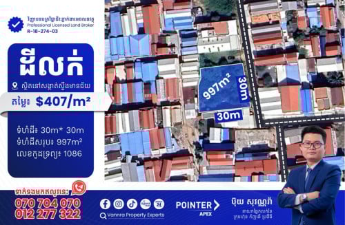 ដីលក់នៅសង្កាត់ស្ទឹងមានជ័យ