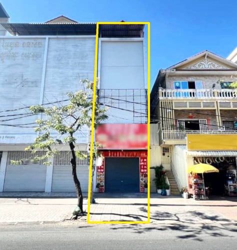 ផ្ទះអាជីវកម្មសម្រាប់ជួលនៅផ្លូវធំជិតសាលាវ៉ាន់ដា