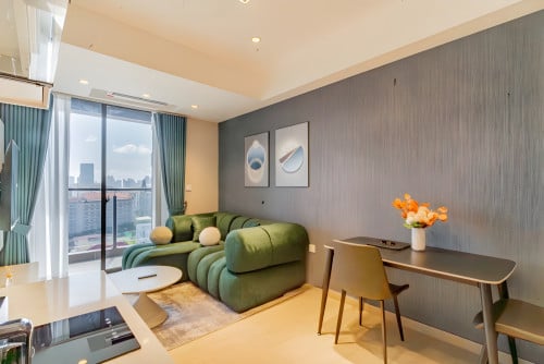 𝐅𝐨𝐫 𝐑𝐞𝐧𝐭: 1-Bedroom Apartment – Time Square 3, Toul Kork