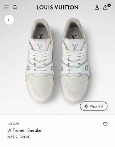 ស្បែកជើង LV សុីន ផលិតផល Italy