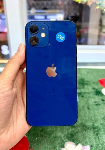 IPhone 12 Mini ទំហំផ្ទុក (128G) តួស្អាត 98% Model LLA Color Blue