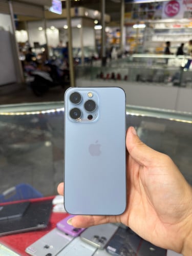 iPhone 13 Pro Max Blue LL/A HD256GB Phone Condition 98% 🔋89% , ដូរអេក្រង់ហ្សីន , ម៉ាស៊ីនហ្សីន
