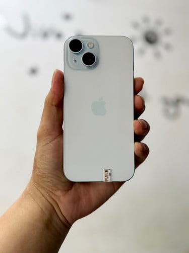 iPhone 15 128G ពណ៌ ខៀវ មួយទឹក lock eSIM ប្រើសុីម( សុីម2 )