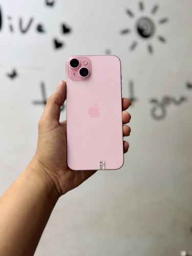 iPhone 15 Plus 128G ពណ៌ឈូក មួយទឹក lock eSIM ប្រើសុីម( សុីម2 )