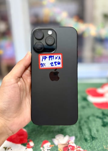 IPhone 16 Pro Max ទំហំផ្ទុក (256G) តះស្អាត 98% Model X/A Color Black