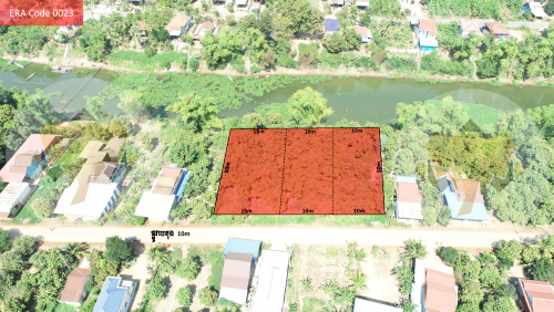 ដីលក់ជាប់ដៃទន្លេក្បែរផ្លូវក្រវ៉ាត់ក្រុងទី៣ ឃុំព្រែករៃ ស្រុកល្វាឯម ខេត្តកណ្តាល