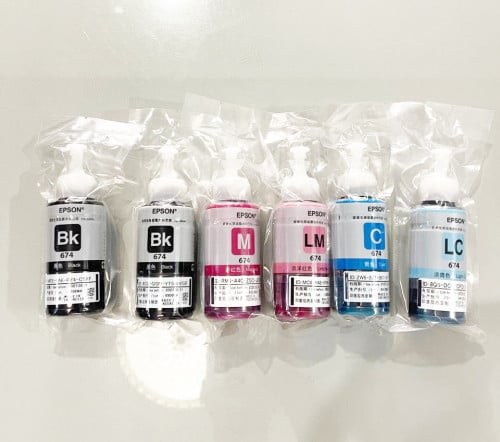 លាងស្តុក! Original Epson Ink for Printer L805, L1800, L8050, L1455  Cheap Price