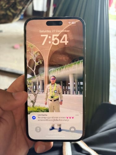 I phone 14 Pro Max 128G Model LL/A black តួនៅស្អាត​97%