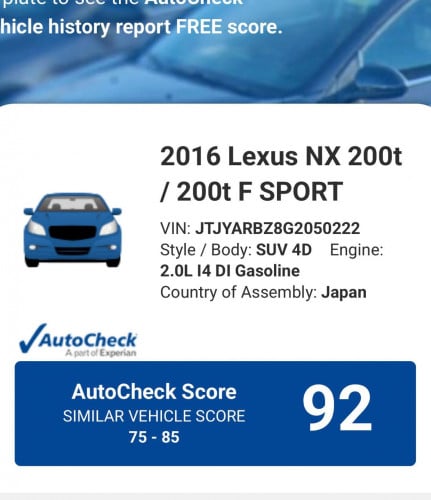 Lexus Nx200T 2016 luxury full auto check 92