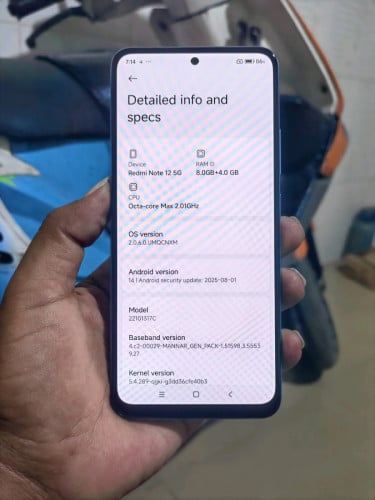 Redmi not.12 5G sim2.ram8G / 256G / CH /