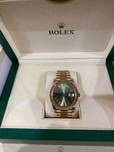Rolex day date 40mm rose gold