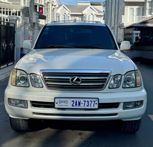 🔥LX470 04សាំង+ហ្គាស ម៉ាសុីនប្រអប់លេខអ៊ែម អត់បុកអត់ច្រេះ ពណ៍សកាំម៉ៃក្នុងលឿង