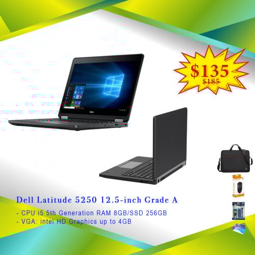 Dell Latitude 5250 Core i5 5th Generation RAM 8GB/SSD 256GB