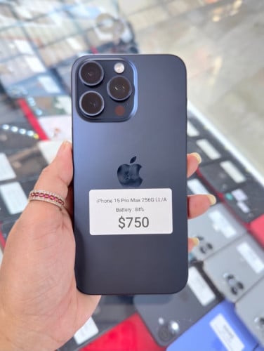 iPhone 15 Pro Max 256G LL/A Esim សំនុំហ្ស៊ីន មួយទឹកអាមេរិក