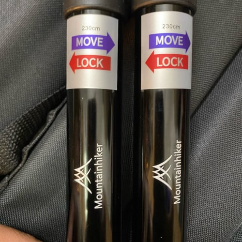 Set of 2 Adjustable Aluminum Canopy Poles with Carry Bag (230cm/280cm)