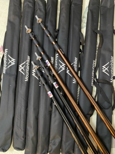 Set of 2 Adjustable Aluminum Canopy Poles with Carry Bag (230cm/280cm)