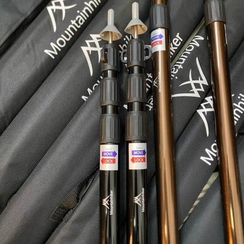 Set of 2 Adjustable Aluminum Canopy Poles with Carry Bag (230cm/280cm)