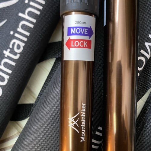 Set of 2 Adjustable Aluminum Canopy Poles with Carry Bag (230cm/280cm)