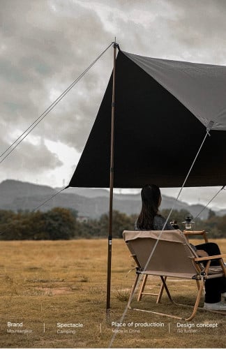 Set of 2 Adjustable Aluminum Canopy Poles with Carry Bag (230cm/280cm)