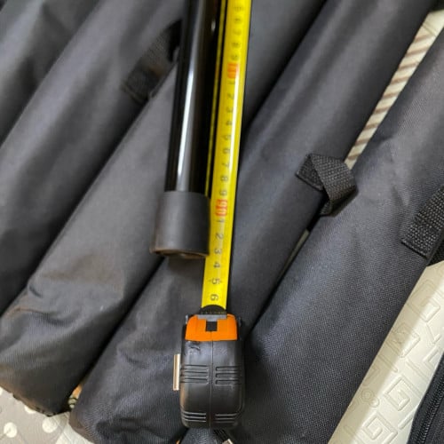 Set of 2 Adjustable Aluminum Canopy Poles with Carry Bag (230cm/280cm)