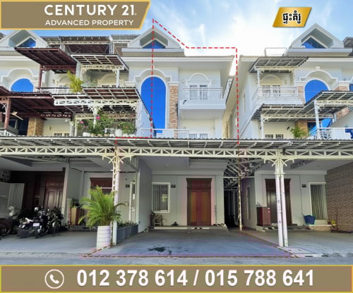 វីឡាកូនកាត់ ខាង (LA) ក្នុងបុរី វិមានភ្នំពេញ 598 ផ្លូវឯកឧត្តមជាសុផារ៉ា ត្រូវការលក់បន្ទាន់ខ្លាំង