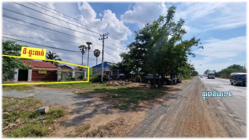 #S04072 »»» តម្លៃក្រោមទីផ្សារ ដីលក់បន្ទាន់ ជាប់ផ្លូវជាតិលេខ៤ ជិតផ្លូវល្បឿនលឿន គីឡូម៉ែត្រទី ៤២