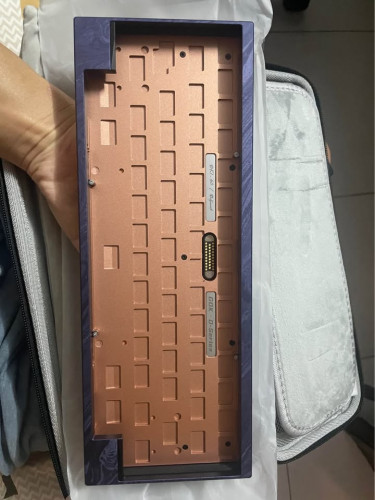 gdk dk1-60 custom mechanical keyboard, hhkb, wire+wireless, marblano night purple