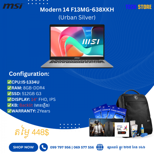 Modern 14 F13MG-638XKH-Urban Silver