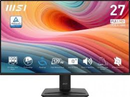 Monitor, msi, 27 inch, 4k, 120Hz, black. ផលិត ២០២៥។ ទិញពីថ្មី ប្រើបាន៣ ខែទេ។ ល្អទាំងអស់ មានកែសវា៕