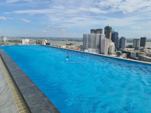 N135 | Penthouse 2 Bedrooms in front of Aoen Mall For Rent with Swimming Pool and