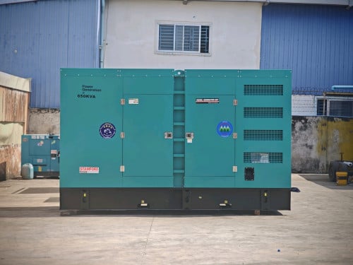 ម៉ាស៊ីនភ្លើងមួយទឹក 95% 650Kva Cummins Silent Type (តម្លៃ 37,500$ )