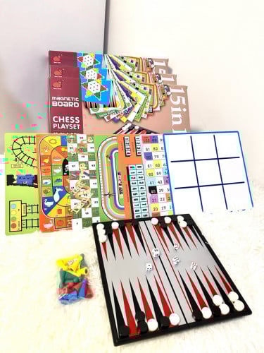 15 in 1 board games - លេងបាន 15 មុខ ក្នុងប្រអប់តែមួយ