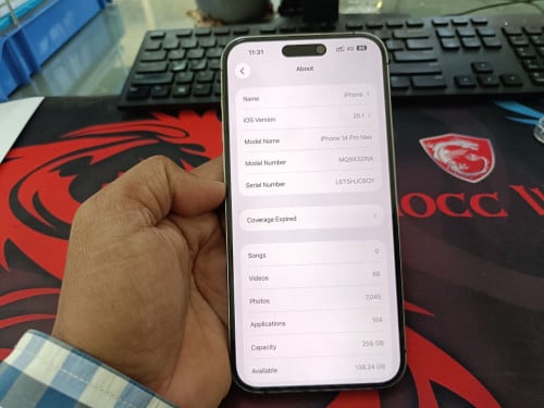 iPhone 14 Pro Max 256 ZP/A ហ្សុីនសំណុំ​  របស់ប្រេីផ្ទាល់ខ្លួន