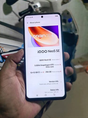 IQoo Neo5 SE sim2 ram12G+12G./256G. /CH /