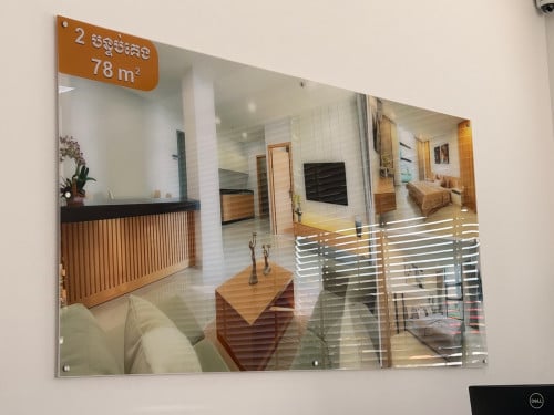 ខលដូបូរីពិភពថ្មីសែនសុខ​ 78m2 បន្ទប់គេង2​ បន្ទបទឹក​2​  មេីលទេសភាពបាន​ លក់ក្រោមទីផ្សារក្នុងតំលៃ4500$