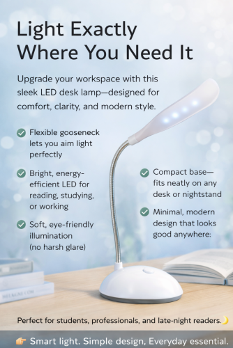 អំពូលភ្លេីងLEDសម្រាប់ដាក់លេីតុធ្វេីការ📣