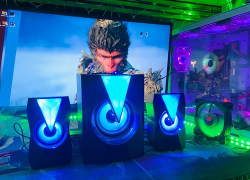 🌟ប្រម៉ូសិនពិសេស Speaker តម្លៃ25$ចុះសល់22$ហ្រ្វីដឹក🌟ម៉ូដែលK9-BT បាសសាប់មានកូនពីរ មានភ្លើងRgb..