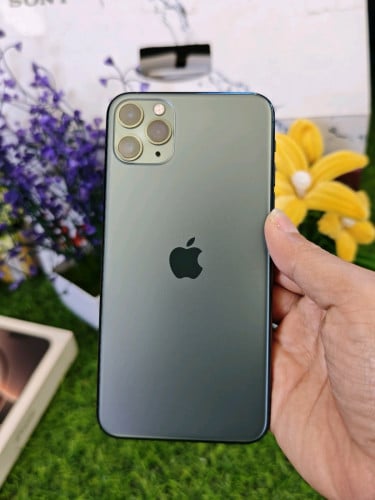 👉#Iphone 11 Pro Max 256GB LL/A SIM+ESIM មួយទឹក តួស្អាតស្អាតចូល 99% (អេក្រង់98%)