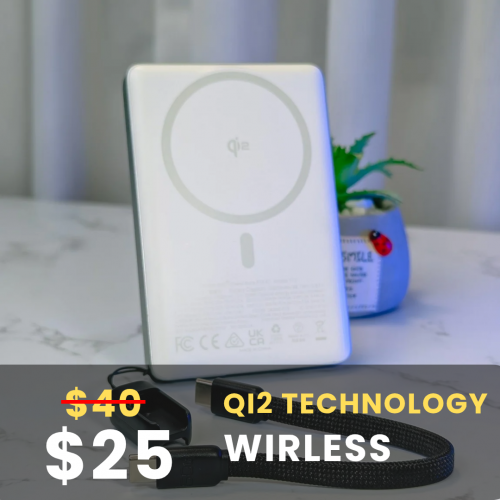 INIU SnapGo P73-E1 Wireless Magnetic Power Bank 10,000mAh | Qi2 15W Fast Charge