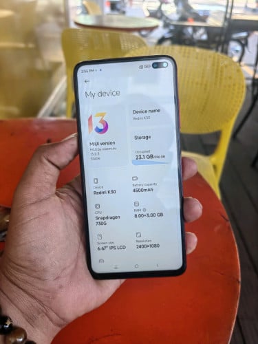 Redmi K30 sim2 ram8G+3G 256G / អេក្រង់ 120hz