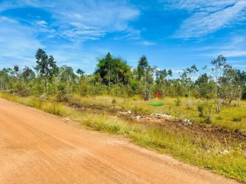 ដីលក់លើផ្លូវរដ្ឋ30ម៉ែត(កំពុងចាក់កៅស៊ូ)