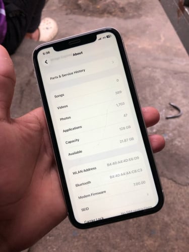 iPhone 11 128G អាក្រង់សុីនថ្មថ្មីនៅ93%ស្គេនមុខនៅតែខូចFace id