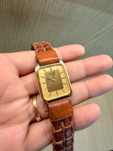 Original Ultra Rare Vintage SEIKO Tank Ultra Thin SGP Quartz 1982 - (Condition 80%)