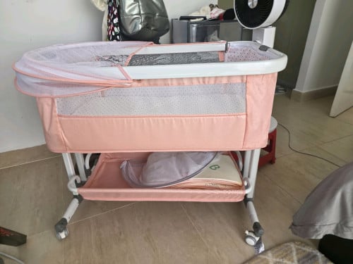PINK BABY BASSINET